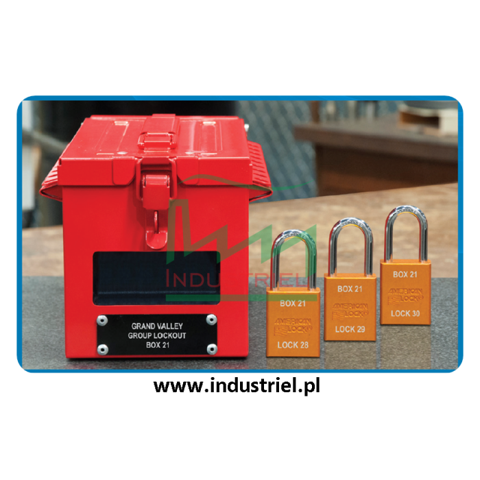 Skrzynka blokowania grupowego Lock-box Masterlock, z okienkiem