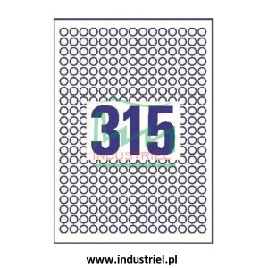 Etykiety kontroli jakości Ø10mm zielone QC PASS 315szt.