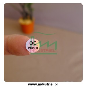 Etykiety kontroli jakości Ø10mm zielone QC PASS 315szt.