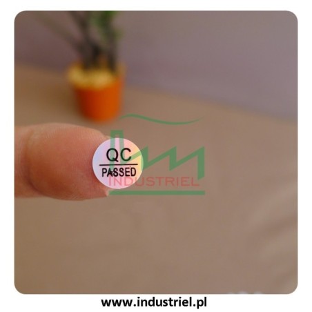 Etykiety kontroli jakości Ø10mm zielone QC PASS 315szt.