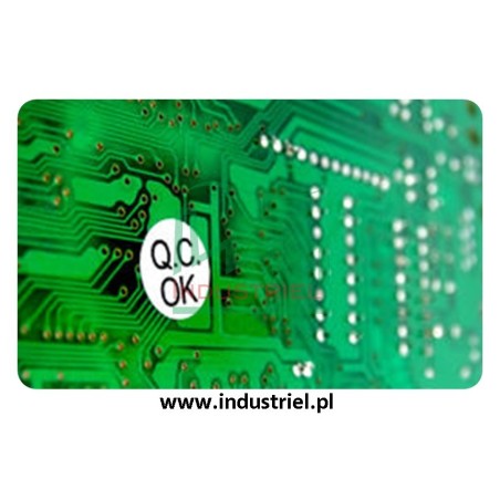 Etykiety kontroli jakości Ø10mm zielone QC PASS 315szt.