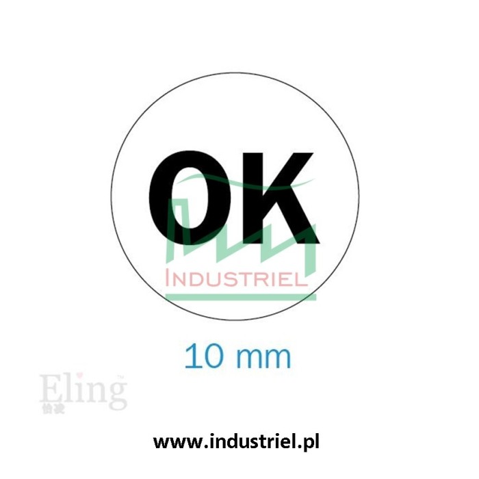 Etykiety kontroli jakości Ø10mm zielone QC PASS 315szt.