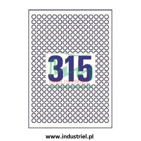 Etykiety kontroli jakości Ø10mm okrągłe żółte QC HOLD 315szt.