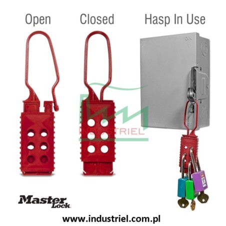 Klamra, szekla nylonowa lockout, Masterlock 428