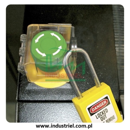 Blokada Lockout na przyciski sterownicze, stacyjki, grzybki bezpieczeństwa Masterlock S2151