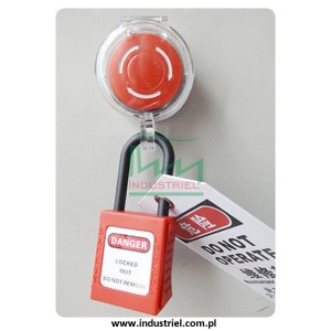 Blokada Lockout na przyciski sterownicze, stacyjki, grzybki bezpieczeństwa Masterlock S2151