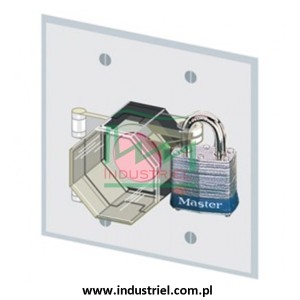 Blokada Lockout na przyciski sterownicze, stacyjki, grzybki bezpieczeństwa Masterlock S2151