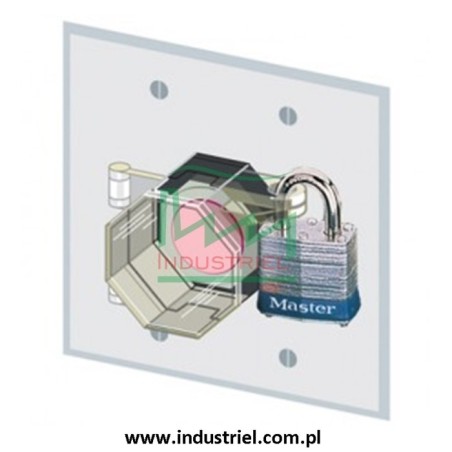 Blokada Lockout na przyciski sterownicze, stacyjki, grzybki bezpieczeństwa Masterlock S2151