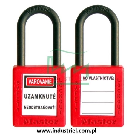 Kłódka Lockout Masterlock 406 z nylonowym kabłąkiem 38mm
