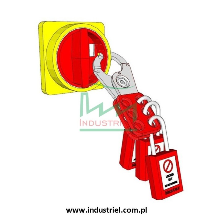 Kłódka Lockout Masterlock 406 z nylonowym kabłąkiem 38mm