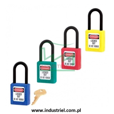 Kłódka Lockout Masterlock 406 z nylonowym kabłąkiem 38mm