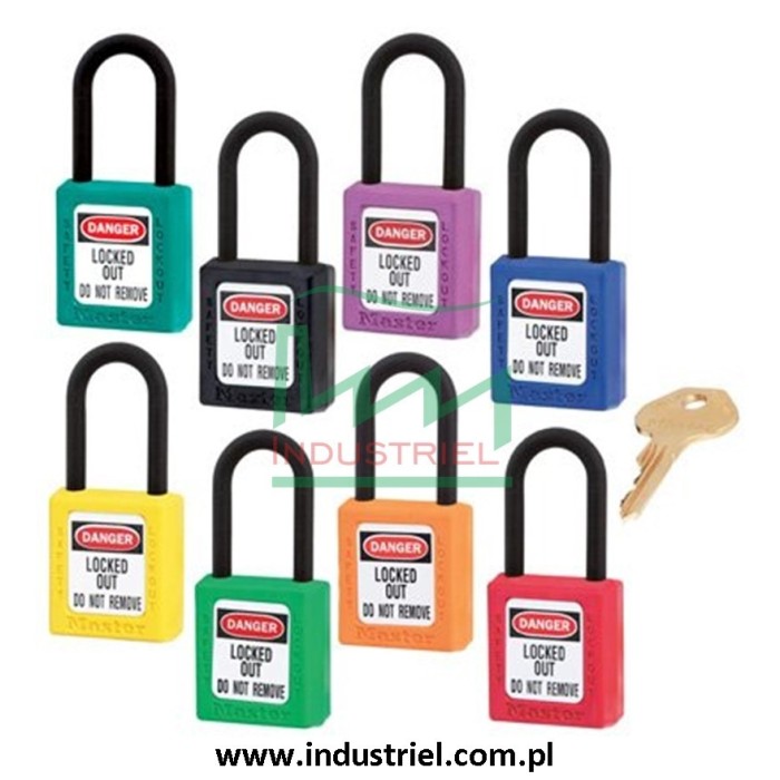 Kłódka Lockout Masterlock 406 z nylonowym kabłąkiem 38mm