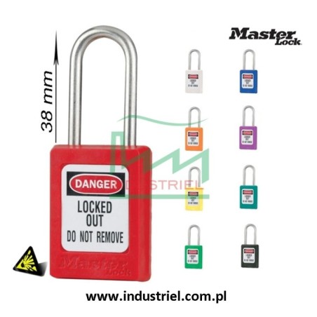 Kłódka Lockout Masterlock S31 ze stalowym kabłąkiem 38mm