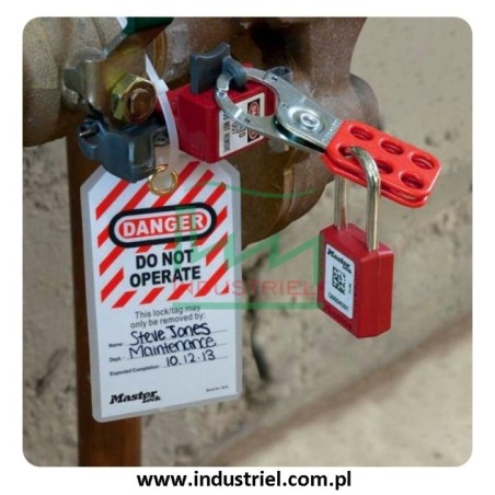 Kłódka Lockout Masterlock S31 ze stalowym kabłąkiem 38mm