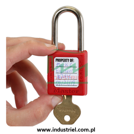 Kłódka Lockout Masterlock S31 ze stalowym kabłąkiem 38mm