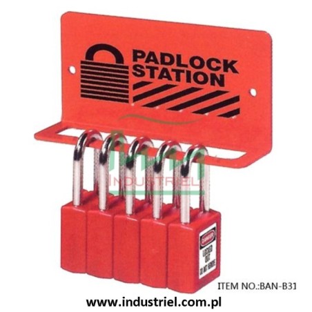 Kłódka Lockout Masterlock S31 ze stalowym kabłąkiem 38mm
