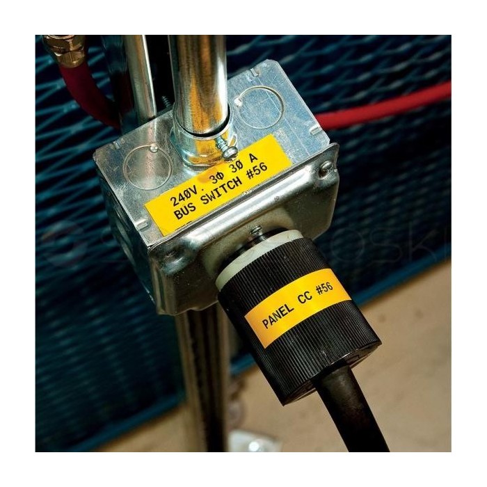BPTC-83-439BK  Etykiety BRADY, samoprzylepny winyl czarny o szer: 89mm x dł: 40m