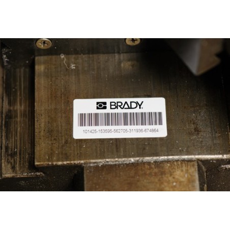 BPTC-83-439BK  Etykiety BRADY, samoprzylepny winyl czarny o szer: 89mm x dł: 40m