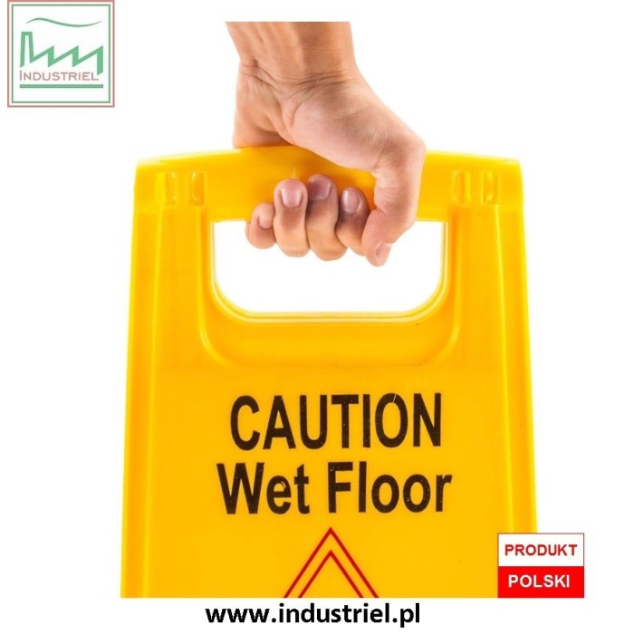 Tablica potykacz Uwaga śliska podłoga Caution wet floor