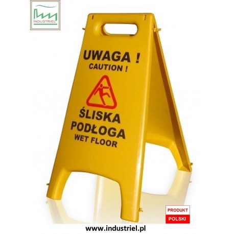 Tablica potykacz Uwaga śliska podłoga Caution wet floor