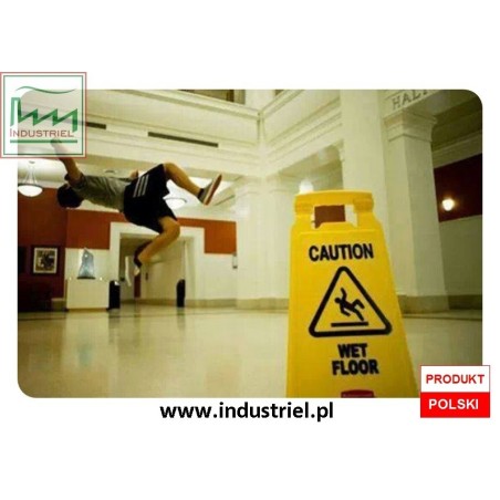Tablica potykacz Uwaga śliska podłoga Caution wet floor