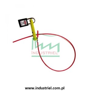 Blokada linkowa Lockout/Tagout z linką stalową 0,9m w otoczce winylowej Scissor-Lok