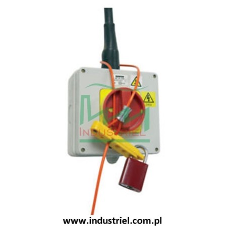 Blokada linkowa Lockout/Tagout z linką stalową 0,9m w otoczce winylowej Scissor-Lok