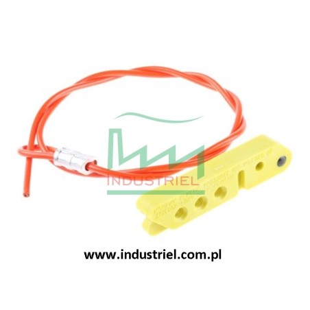 Blokada linkowa Lockout/Tagout z linką stalową 0,9m w otoczce winylowej Scissor-Lok