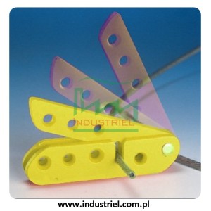 Blokada linkowa Lockout/Tagout z linką stalową 0,9m w otoczce winylowej Scissor-Lok