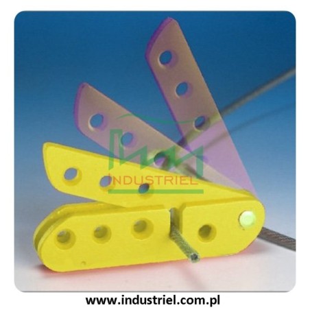 Blokada linkowa Lockout/Tagout z linką stalową 0,9m w otoczce winylowej Scissor-Lok