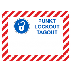 Tabliczka do oznaczania punktów Lockout-Tagout