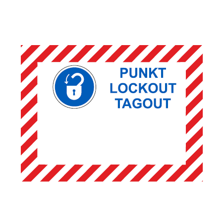 Tabliczka do oznaczania punktów Lockout-Tagout