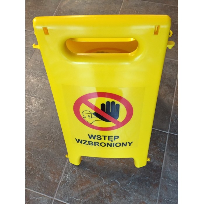 Tablica potykacz stojak WSTĘP WZBRONIONY
