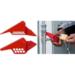 Duża blokada nakładkowa Lockout na zawór kulowy