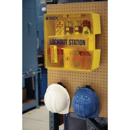 Stacja Lockout/Tagout, plastikowa szafka na sprzęt LOTO (pusta stacja)