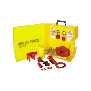 Stacja Lockout/Tagout, plastikowa szafka na sprzęt LOTO (pusta stacja)