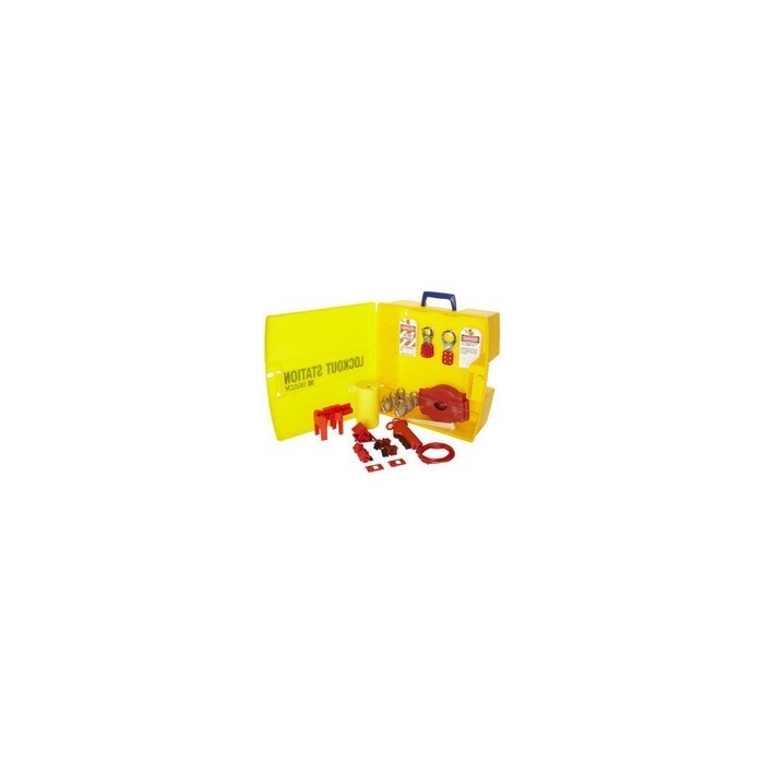 Stacja Lockout/Tagout, plastikowa szafka na sprzęt LOTO (pusta stacja)
