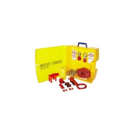 Stacja Lockout/Tagout, plastikowa szafka na sprzęt LOTO (pusta stacja)
