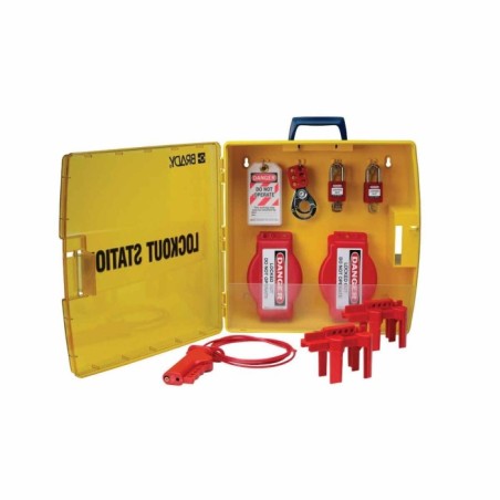 Stacja Lockout/Tagout, plastikowa szafka na sprzęt LOTO (pusta stacja)