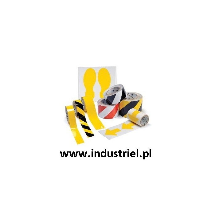 Taśma do oznaczania podłóg, samoprzylepna, żółta o szer: 50mm i dł: 33m TDP-50x33-YL