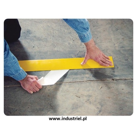 Taśma do oznaczania podłóg, samoprzylepna, żółta o szer: 50mm i dł: 33m TDP-50x33-YL