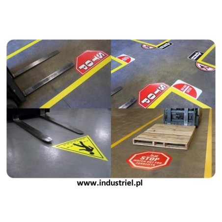 Taśma do oznaczania podłóg, samoprzylepna, żółta o szer: 50mm i dł: 33m TDP-50x33-YL