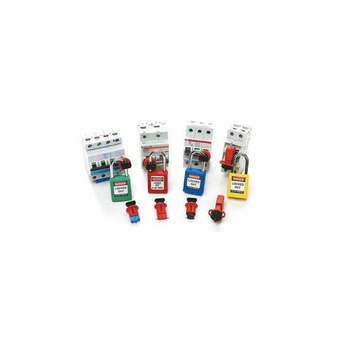 Kłódka bezpieczeństwa BRADY 051353, czarna, ze stalowym kabłąkiem 38mm