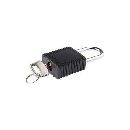 Kłódka bezpieczeństwa BRADY 051353, czarna, ze stalowym kabłąkiem 38mm