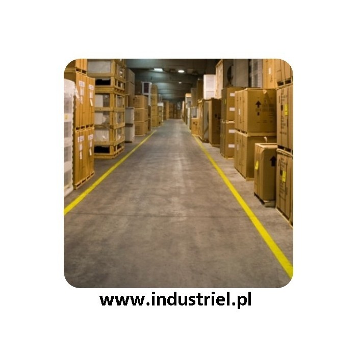 Taśma do oznaczania podłóg, samoprzylepna, żółta o szer: 50mm i dł: 33m TDP-50x33-YL
