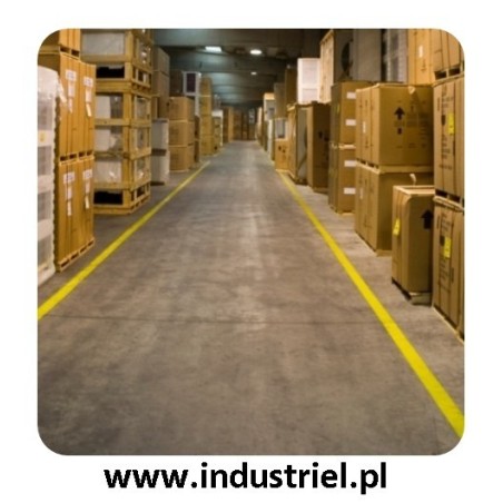 Taśma do oznaczania podłóg, samoprzylepna, żółta o szer: 50mm i dł: 33m TDP-50x33-YL