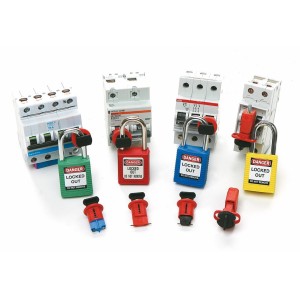 Komplet blokad Lockout do wyłączników miniaturowych, do "eSów"