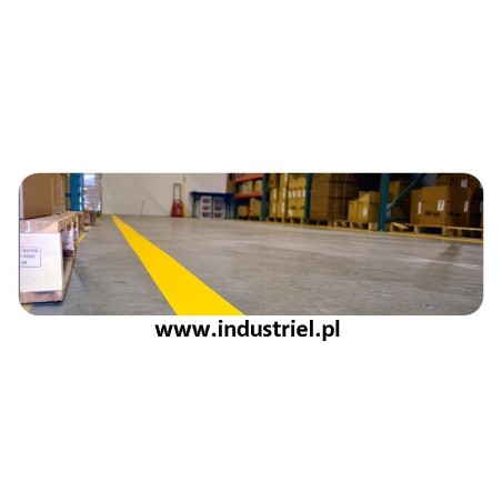 Taśma do oznaczania podłóg, samoprzylepna, żółta o szer: 50mm i dł: 33m TDP-50x33-YL