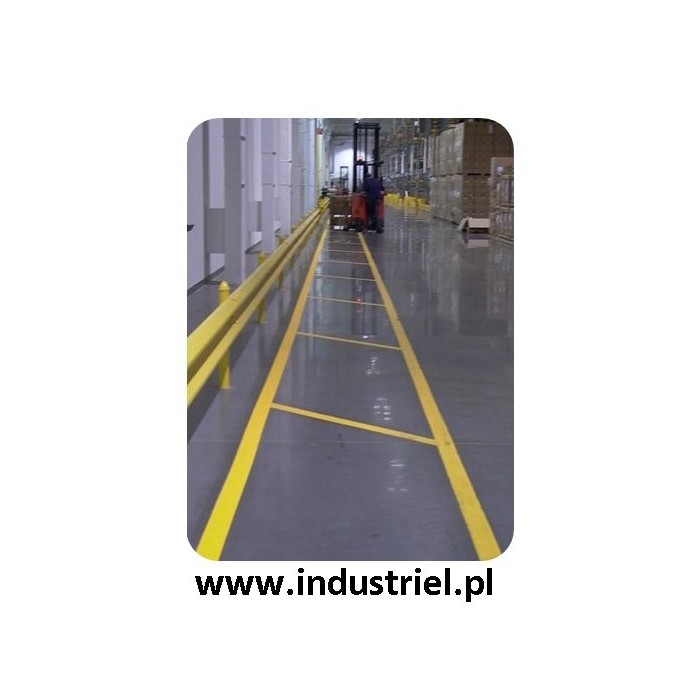 Taśma do oznaczania podłóg, samoprzylepna, żółta o szer: 50mm i dł: 33m TDP-50x33-YL
