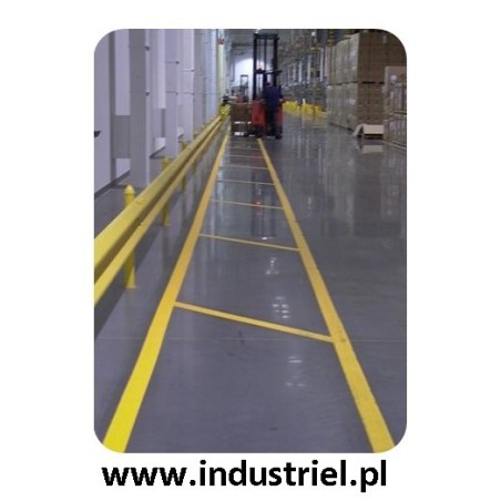 Taśma do oznaczania podłóg, samoprzylepna, żółta o szer: 50mm i dł: 33m TDP-50x33-YL